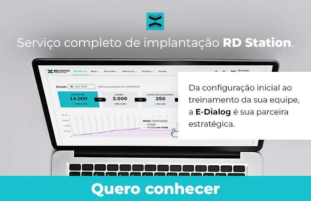 Banner para o serviço de Implantação do RD Station na E-Dialog