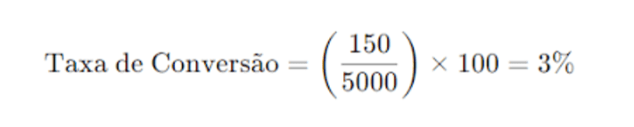 taxa de conversão